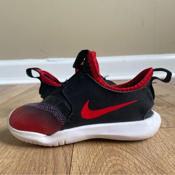 Nike Flex Runner TD Shoes ‘University Red Black’ Size 7c - Picture 4 of 10